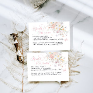 Baby in Bloom Wild Blume Butterfly Babydusche Begleitkarte