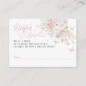 Baby in Bloom Wild Blume Butterfly Babydusche Begleitkarte (Vorderseite)