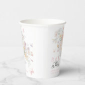 Baby in Bloom Wild Blume Butterfly Babydusche Pappbecher (Rechts)