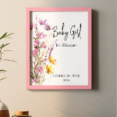 Baby in Bloom Wild Blume Shower Poster