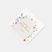 Baby in Bloom Wildblume Arch Serviette (Ecke)