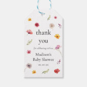 Baby in Bloom Wildblume Baby Dusche Gefallen Geschenkanhänger (Vorderseite)