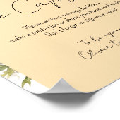 Baby in Bloom Wildblume Baby Duschzeit Kapsel Poster (Ecke)