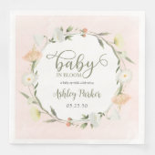 Baby in Bloom Wildblume Baby Sprinkle Serviette (Vorderseite)