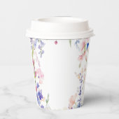 Baby in Bloom Wildblume Babydusche Dekoration Pappbecher (Rückseite)