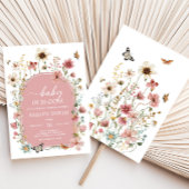 Baby in Bloom Wildblume Babydusche Einladung