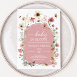 Baby in Bloom Wildblume Babydusche Einladung<br><div class="desc">Herzlich willkommen in unserem kleinen Boho Spring Baby Shower Einladung Printable. Personalisieren Sie die Freude mit Ihren Lieben zu teilen! BS650</div>