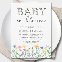 Baby in Bloom Wildblume Babydusche