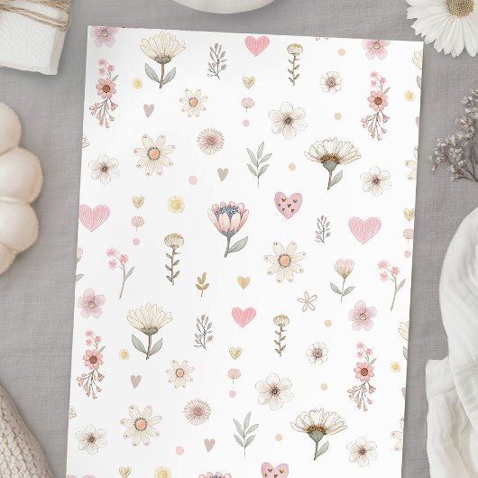 Baby in Bloom Wildblume Babydusche Einladung