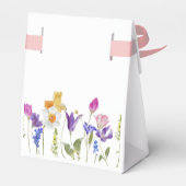 Baby in Bloom Wildblume Babydusche Geschenkschachtel (Rückseite)