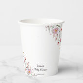 Baby in Bloom Wildblume Babydusche Pappbecher (Vorderseite)