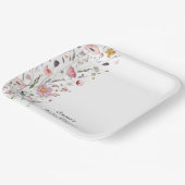 Baby in Bloom Wildblume Babydusche Pappteller (Gewinkelt)