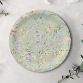 Baby in Bloom Wildblume Babydusche Pappteller