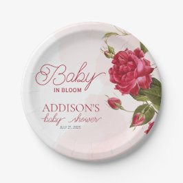 Baby in Bloom Wildblume Babydusche Pappteller