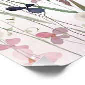 Baby in Bloom Wildblume Babydusche Poster (Ecke)