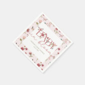 Baby in Bloom Wildblume Babydusche Serviette (Ecke)