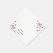 Baby in Bloom Wildblume Babydusche Serviette (Ecke)