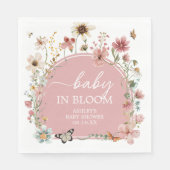 Baby in Bloom Wildblume Babydusche Serviette (Vorderseite)