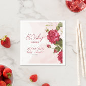 Baby in Bloom Wildblume Babydusche Serviette (Beispiel)