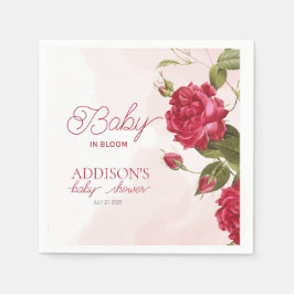 Baby in Bloom Wildblume Babydusche Serviette