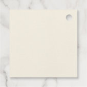 Baby in Bloom Wildblume Bloral Baby Dusche Geschenkanhänger (Rückseite)