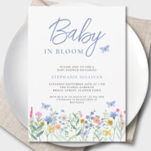 Baby in Bloom Wildblume Boy's Baby Shower