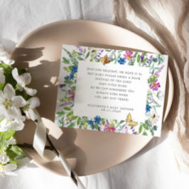 Baby in Bloom Wildblume Bücher für Baby Ticket Begleitkarte