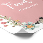 Baby in Bloom Wildblume Food Poster (Ecke)