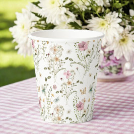 Baby in Bloom Wildblume Girl Babydusche Pappbecher
