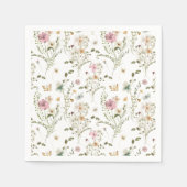 Baby in Bloom Wildblume Girl Babydusche Serviette (Vorderseite)