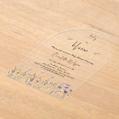 Baby in Bloom Wildblume Kinderdusche Acryleinladungen (Ablage )