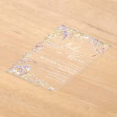 Baby in Bloom Wildblume Kinderdusche Acryleinladungen (Ablage )