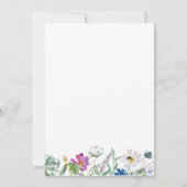 Baby in Bloom Wildblume Kinderdusche einladen (Rückseite)