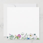 Baby in Bloom Wildblume Kinderdusche einladen Einladung (Rückseite)