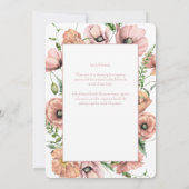 Baby in Bloom Wildblume Kinderdusche Einladung (Rückseite)