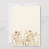 Baby in Bloom Wildblume Kinderdusche Einladung (Rückseite)