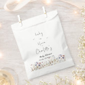 Baby in Bloom Wildblume Kinderdusche Geschenktütchen (Ausgeschnitten)