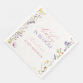Baby in Bloom Wildblume Kinderdusche Napkins Serviette (Ecke)