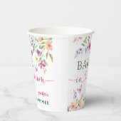 Baby in Bloom Wildblume Kinderdusche Pappbecher (Rechts)