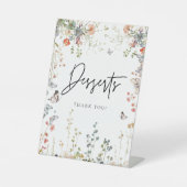 Baby in Bloom Wildblume Kinderdusche Schild (Vorderseite)