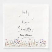 Baby in Bloom Wildblume Kinderdusche Serviette (Vorderseite)