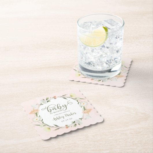 Baby in Bloom Wildblume Kinderdusche Untersetzer (Vor Ort)