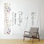 Baby in Bloom Wildblume Kinderdusche Wandteppich (Beispiel (Horizontal))