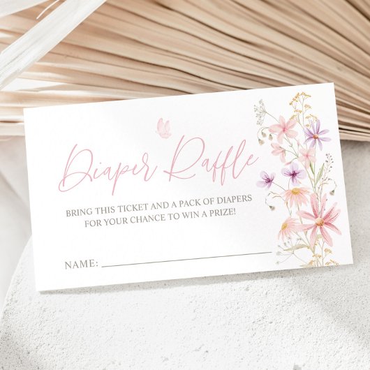 Baby in Bloom Wildblume Kinderdusche Windelwanne Begleitkarte