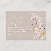 Baby in Bloom Wildblume Kinderduschmaschine Windel Begleitkarte (Vorderseite)