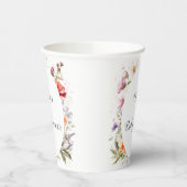 Baby in Bloom Wildblume Lilac Babydusche Pappbecher (Links)