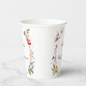 Baby in Bloom Wildblume Lilac Babydusche Pappbecher (Rechts)