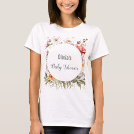 Baby in Bloom Wildblume Lilac Babydusche T-Shirt