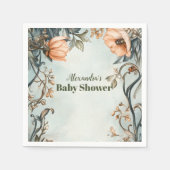 Baby in Bloom-Wildblume Serviette (Vorderseite)