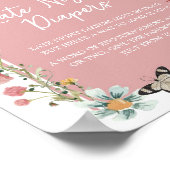 Baby in Bloom Wildblume Spate Night Diapers Poster (Ecke)